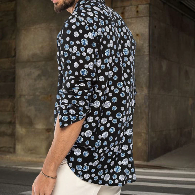 2022 New Retro Trend Shirts Men's Short Sleeve Shirts